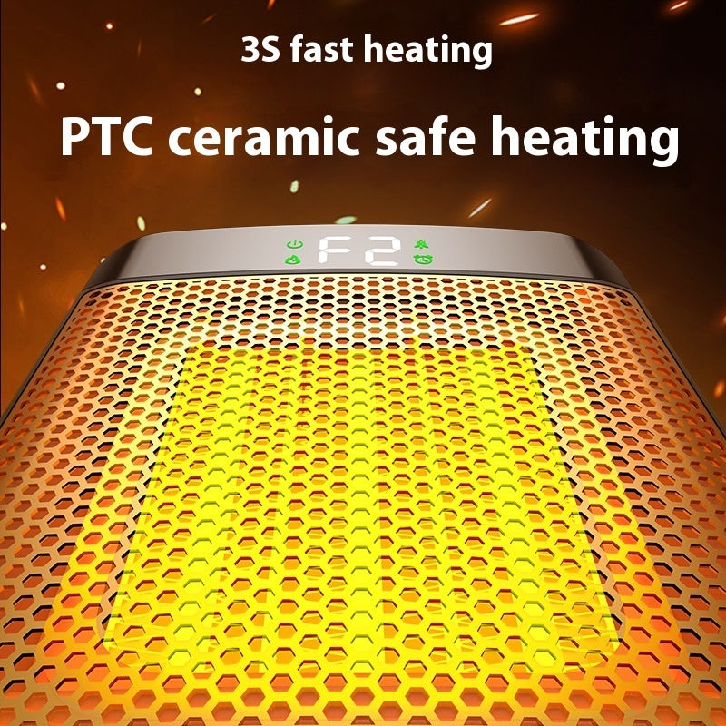 Fan Heater 3D Dynamic Flame Bathroom Home Heater 1500W Portable Household ECO Electric Heater PTC Fast Heating Shake Head Warmer - Bellarte Enchanté Fan Heater 3D Dynamic Flame Bathroom Home Heater 1500W Portable Household ECO Electric Heater PTC Fast Heating Shake Head Warmer